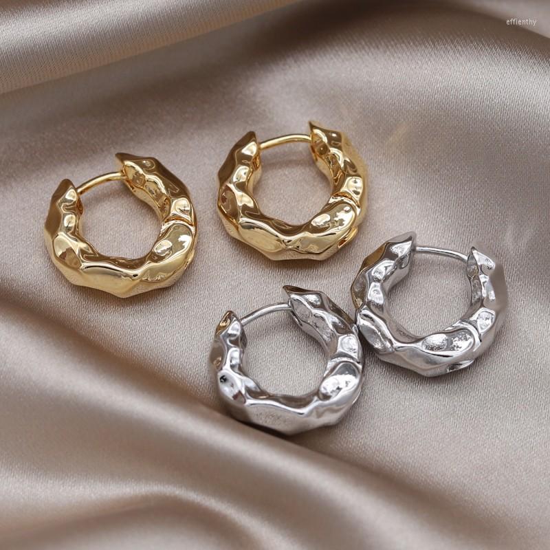 Hoop Earrings 14K Gold Plated French Design Fashion Jewelry Simple Round Metal Pleated Elegant Women's Daily Work Accessories
Hoop Earrings 14K Gold Plated French Design Fashion Jewelry Simple Round Metal Pleated Elegant Women's Daily Work Accessories