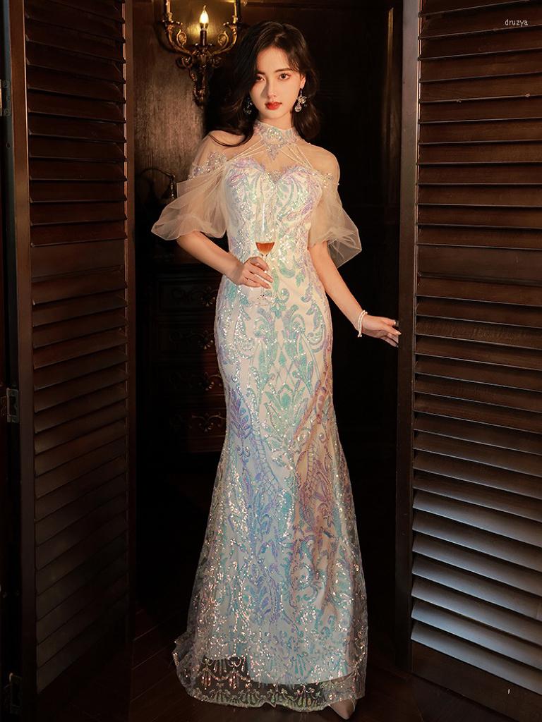 Runway Dresses Mermaid Sequin Celebrity Beading Chain Luxury Women Latern Sleeve Zipper Bling Party Sexy Long Wedding Prom Gowns, White
Runway Dresses Mermaid Sequin Celebrity Beading Chain Luxury Women Latern Sleeve Zipper Bling Party Sexy Long Wedding Prom Gowns, White