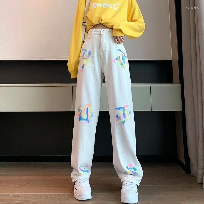 Women' Jeans Women' Clothing Cartoon Print Pocket Pants Rainbow Office Lady Zipper Summer Straight Trend Bright Colors Cowboy High, White
Women' Jeans Women' Clothing Cartoon Print Pocket Pants Rainbow Office Lady Zipper Summer Straight Trend Bright Colors Cowboy High, White