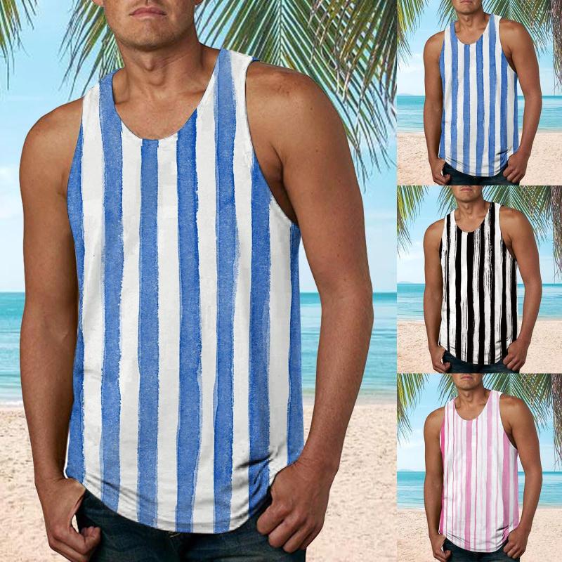 Men's Tank Tops Men Stripe Beach Holiday Summer Fashion Leisure O Neck Vest Gym Clothing Bodybuilding Sports Tees Shirts Camiseta, D-blue
Men's Tank Tops Men Stripe Beach Holiday Summer Fashion Leisure O Neck Vest Gym Clothing Bodybuilding Sports Tees Shirts Camiseta, D-blue