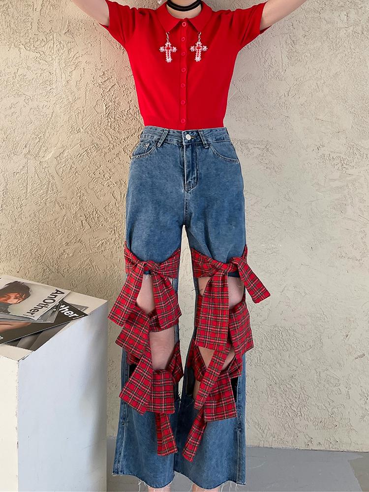 Jeans ZCSMLL Bow Tie Hollow Out Summer Jeans Woman Streetwear Pants Women High Waist Denim Trousers Fashion Clothing 2022, Polo shirt
Jeans ZCSMLL Bow Tie Hollow Out Summer Jeans Woman Streetwear Pants Women High Waist Denim Trousers Fashion Clothing 2022, Polo shirt