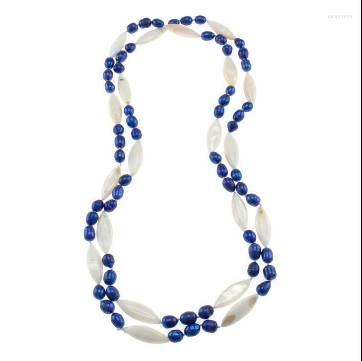 Chains >>> 7-8mm Oval Blue White Cultured Freshwater Pearl Shell 48" Endless Necklace
Chains >>> 7-8mm Oval Blue White Cultured Freshwater Pearl Shell 48" Endless Necklace