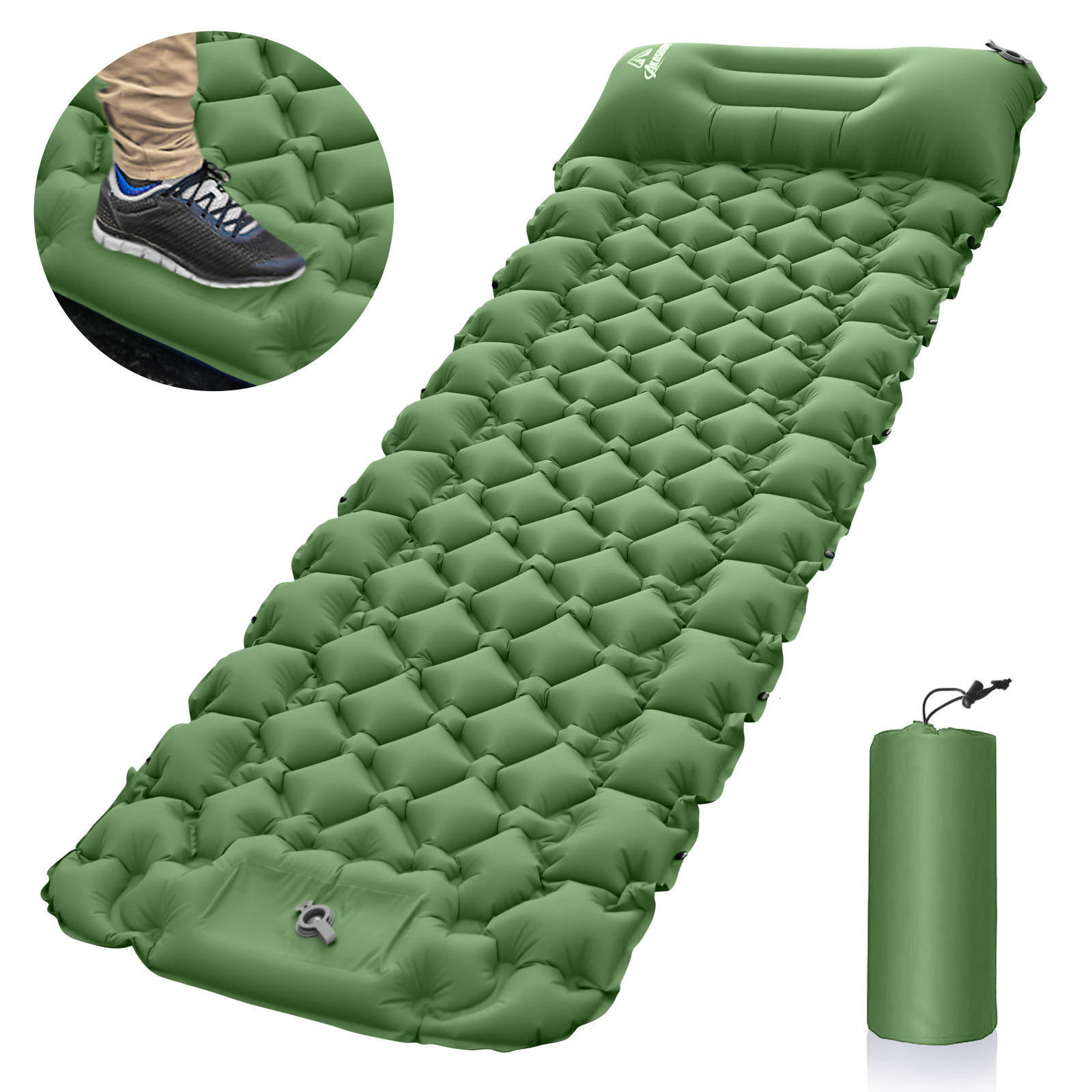 Outdoor Pads Ultralight Sleeping Pad Portable Camping Mat Inflatable Air Mattress Outdoor Hiking Trekking Picnic Sleeping Mat Single 230419