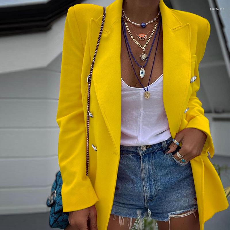 Women' Suits 2023 Autumn Products Sexy Temperament Casual Fashion Women' Solid Color Long-sleeved Small Suit Jacket, Yellow
Women' Suits 2023 Autumn Products Sexy Temperament Casual Fashion Women' Solid Color Long-sleeved Small Suit Jacket, Yellow