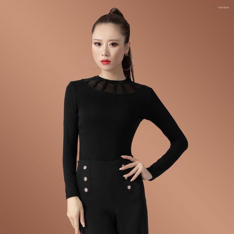 Stage Wear Modern Dance Top Women National Standard Clothes Autumn Winter Practice Costume Latin Performance, Black top
Stage Wear Modern Dance Top Women National Standard Clothes Autumn Winter Practice Costume Latin Performance, Black top