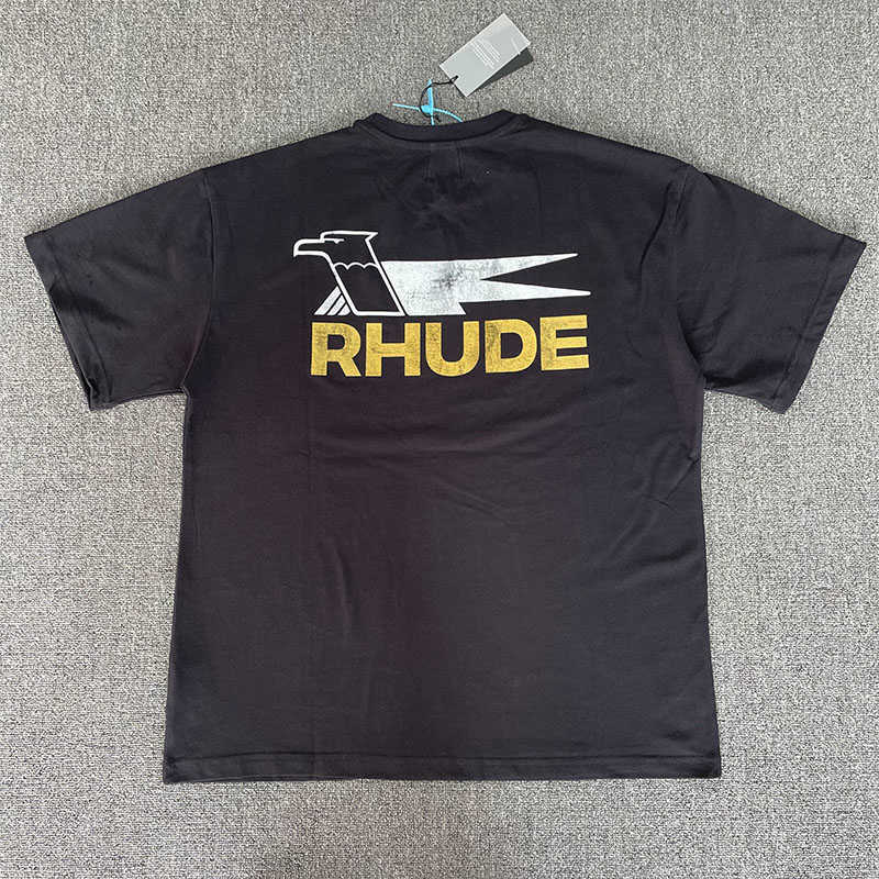 Designer Fashion Clothing Tees Hip hop TShirts Rhude American High Street Vintage Logo Short Sleeved T-shirt men women Streetwear Loose Sportswear, Black
Designer Fashion Clothing Tees Hip hop TShirts Rhude American High Street Vintage Logo Short Sleeved T-shirt men women Streetwear Loose Sportswear, Black