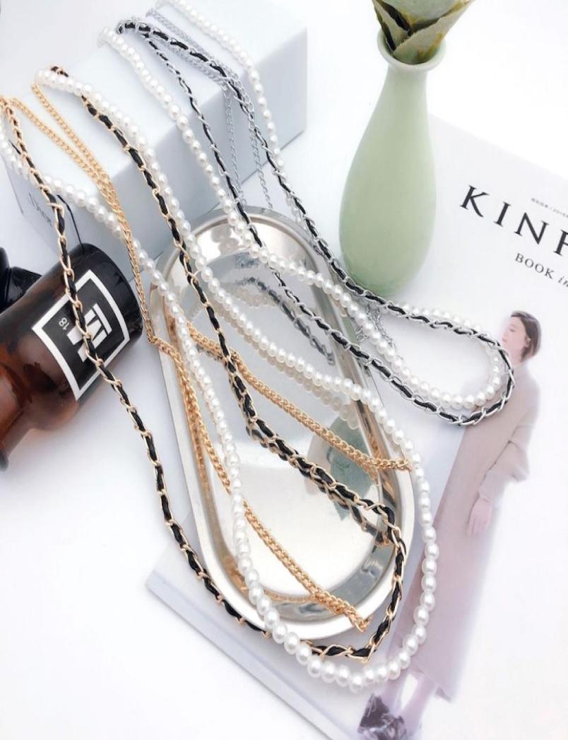 Luxurious Eyeglasses Chains Three Lines Artificial Pears White Sunglasses Chain Gold And Silver With Lobster Clasp Retail5375055 
Luxurious Eyeglasses Chains Three Lines Artificial Pears White Sunglasses Chain Gold And Silver With Lobster Clasp Retail5375055