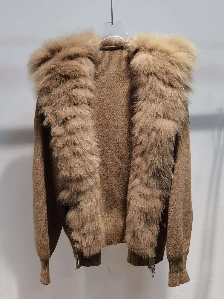 Fur 2022 New Arrival Women Real Fox Fur Knitting OverSize Loose Spring Fox Fur Collar Lady's Fashion Autumn Zipper Sweater Coat, Purple
Fur 2022 New Arrival Women Real Fox Fur Knitting OverSize Loose Spring Fox Fur Collar Lady's Fashion Autumn Zipper Sweater Coat, Purple