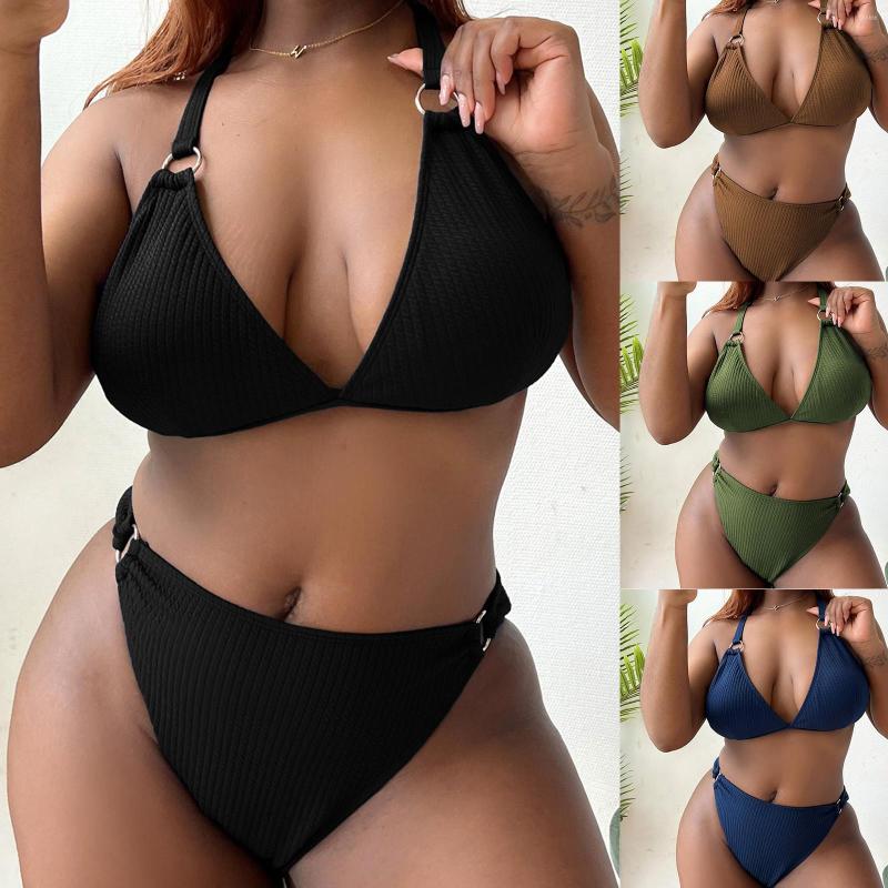 Women's Swimwear Large Size Sexy Bikini Set Women Plus Swimsuit Thong Summer Beachwear Brazilian Swim Suit Mujer L5, Gn
Women's Swimwear Large Size Sexy Bikini Set Women Plus Swimsuit Thong Summer Beachwear Brazilian Swim Suit Mujer L5, Gn