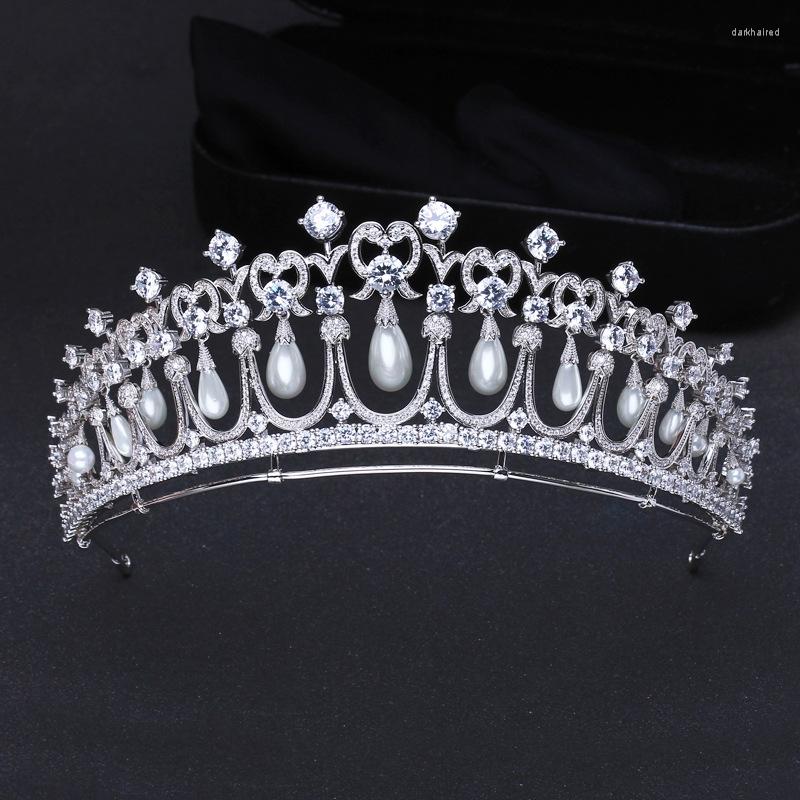 Hair Clips Crown Accessories Bride Wedding Zircon Pearl Tears Headdress Classic Retro Jewelry High-end Bar Mitzvah Hairwear
Hair Clips Crown Accessories Bride Wedding Zircon Pearl Tears Headdress Classic Retro Jewelry High-end Bar Mitzvah Hairwear