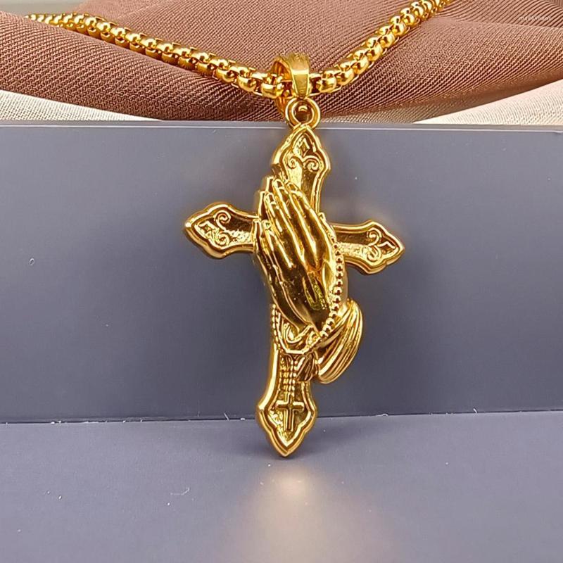 Pendant Necklaces Stainless Steel Cross Prayer Hand For Necklace Gold/Silver Color Metal Amulet Pendants Wholesale 5pcs
Pendant Necklaces Stainless Steel Cross Prayer Hand For Necklace Gold/Silver Color Metal Amulet Pendants Wholesale 5pcs
