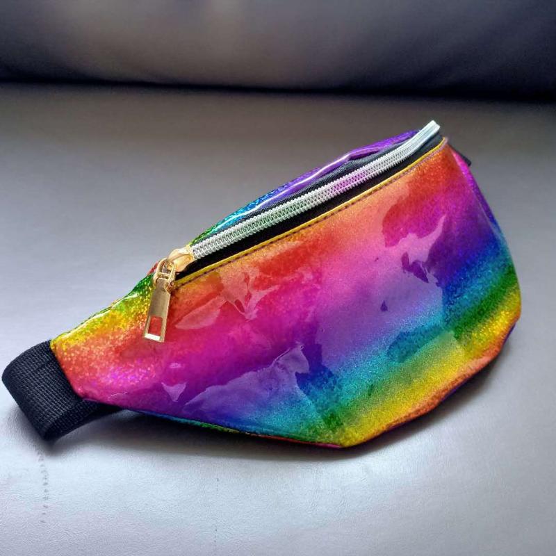 Waist Bags Holographic Laser Fanny Pack Shiny Bum Bag With Adjustable Belt For Sports Travel Party, Black
Waist Bags Holographic Laser Fanny Pack Shiny Bum Bag With Adjustable Belt For Sports Travel Party, Black