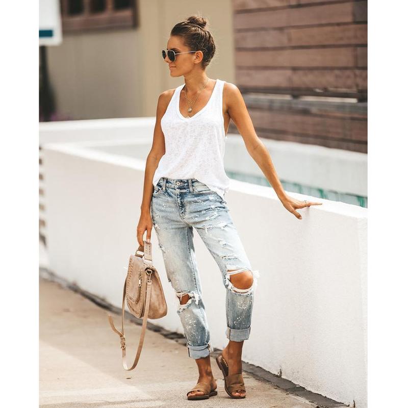 Jeans Women' Ripped Jeans 2022 Summer Mid Waist Street Hipster Washed Casual Straight Pants Female New Fashion Wild Denim Trousers, Light blue
Jeans Women' Ripped Jeans 2022 Summer Mid Waist Street Hipster Washed Casual Straight Pants Female New Fashion Wild Denim Trousers, Light blue