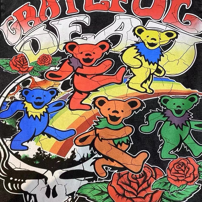 Mens TShirts Crazed bear monogrammed short sleeve shirt 230420