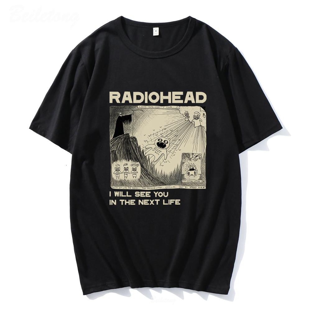 Men s T Shirts Radiohead T Shirt Rock Band Vintage Hip Hop I Will See You In The Next Life Unisex Music Fans Print Men Women Tees Short Sleeve 230420, Gray
Men s T Shirts Radiohead T Shirt Rock Band Vintage Hip Hop I Will See You In The Next Life Unisex Music Fans Print Men Women Tees Short Sleeve 230420, Gray