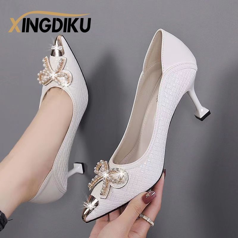 Dress Shoes White Shoes Striped Plaid Pointed Toe Stiletto Bow Fashion Pure Desire Nightclub Professional Wear High heeled 5-7cm 230419, 512-6cm-white
Dress Shoes White Shoes Striped Plaid Pointed Toe Stiletto Bow Fashion Pure Desire Nightclub Professional Wear High heeled 5-7cm 230419, 512-6cm-white