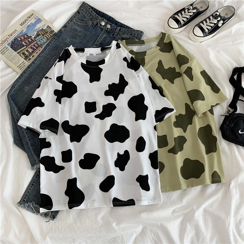 Women's T Shirts Streetwear Harajuku Tees Fashion Woman Tshirts Cow Print Oversized Casual Loose Short Sleeve Y2k Anime, Bai
Women's T Shirts Streetwear Harajuku Tees Fashion Woman Tshirts Cow Print Oversized Casual Loose Short Sleeve Y2k Anime, Bai