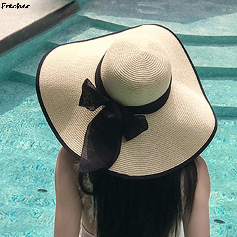 Wide Brim Hats Elegant Summer Panama Hat Trendy Beach Fedora Fashion Party Straw Raffia Women Large Sun Caps Holiday Chapeau Female, Bl
Wide Brim Hats Elegant Summer Panama Hat Trendy Beach Fedora Fashion Party Straw Raffia Women Large Sun Caps Holiday Chapeau Female, Bl