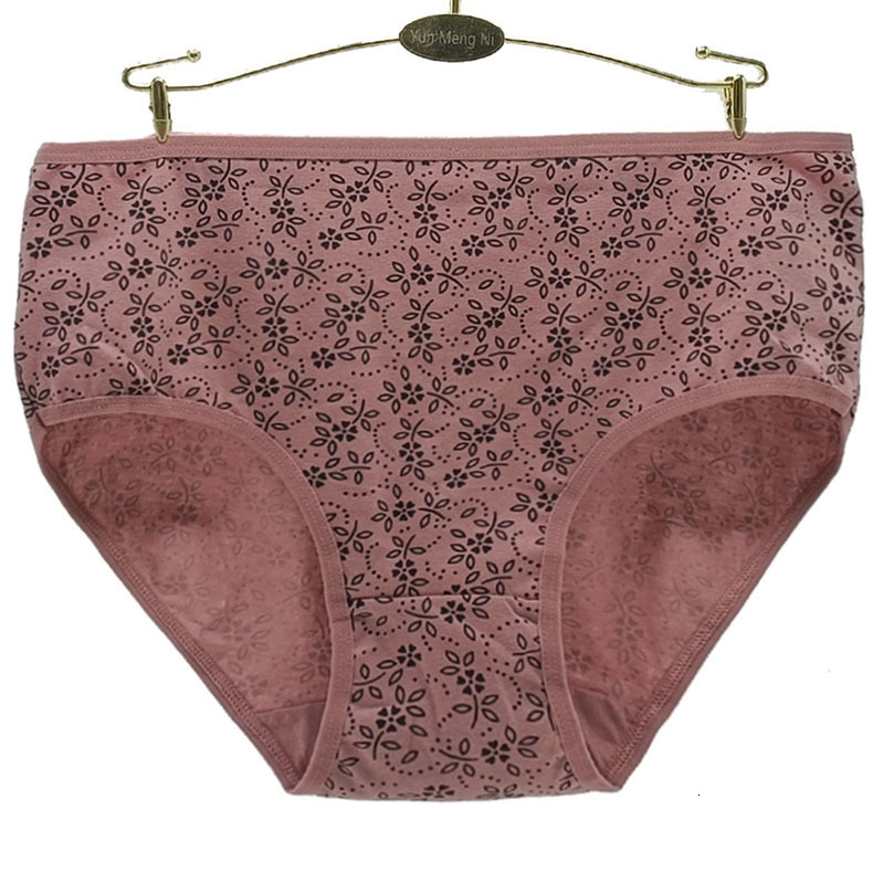 Women's Panties 6 Pieces/Lot Cotton Underwear Women Panties Plus Size Briefs High Waiste Knickers Female Underpants Woman Intimate 2XL 3XL 4XL 23