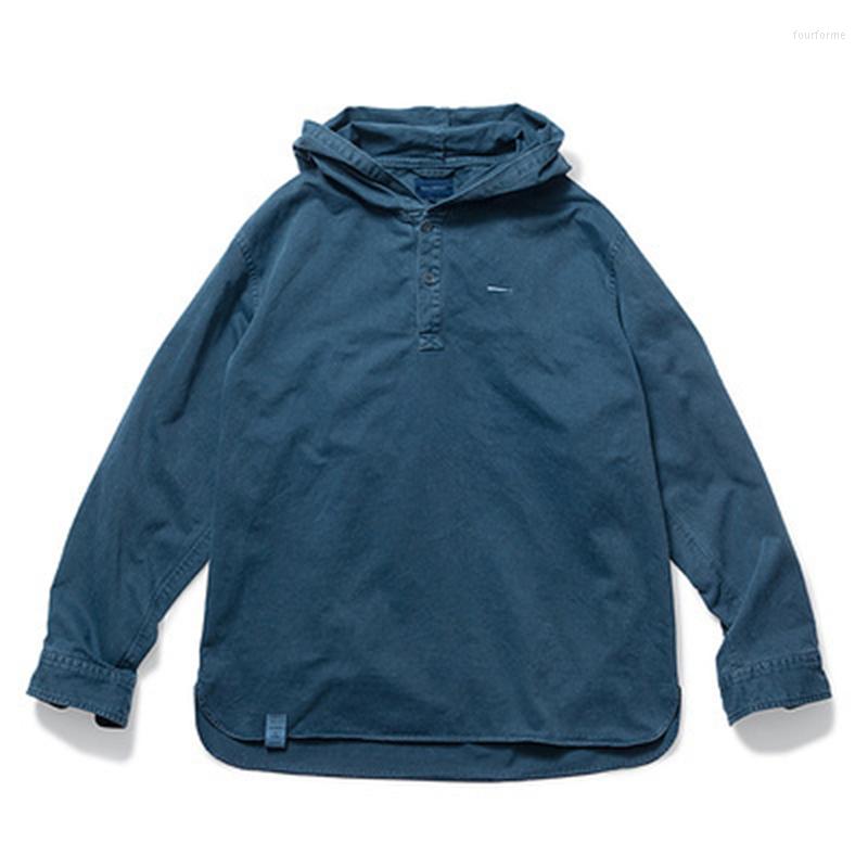 Men' Jackets DESCENDANT DCDT 22SS Fallow Washing Batik Hooded Shirt Spring And Autumn Embroidery On Chest Men' Women, Blue
Men' Jackets DESCENDANT DCDT 22SS Fallow Washing Batik Hooded Shirt Spring And Autumn Embroidery On Chest Men' Women, Blue