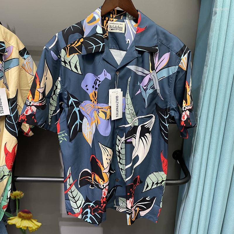 Men' T Shirts Top Quality Wacko Maria T-shirt Floral Printing Short Sleeve Shirt Couple Summer Tops Tees One Day Ship Out
Men' T Shirts Top Quality Wacko Maria T-shirt Floral Printing Short Sleeve Shirt Couple Summer Tops Tees One Day Ship Out