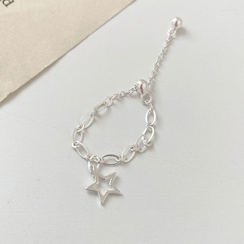Cluster Rings 925 Sterling Silver Hollow Star Charms For Women Jewelry Cute Adjustable Chain Ring Bijoux Girl Gifts
Cluster Rings 925 Sterling Silver Hollow Star Charms For Women Jewelry Cute Adjustable Chain Ring Bijoux Girl Gifts