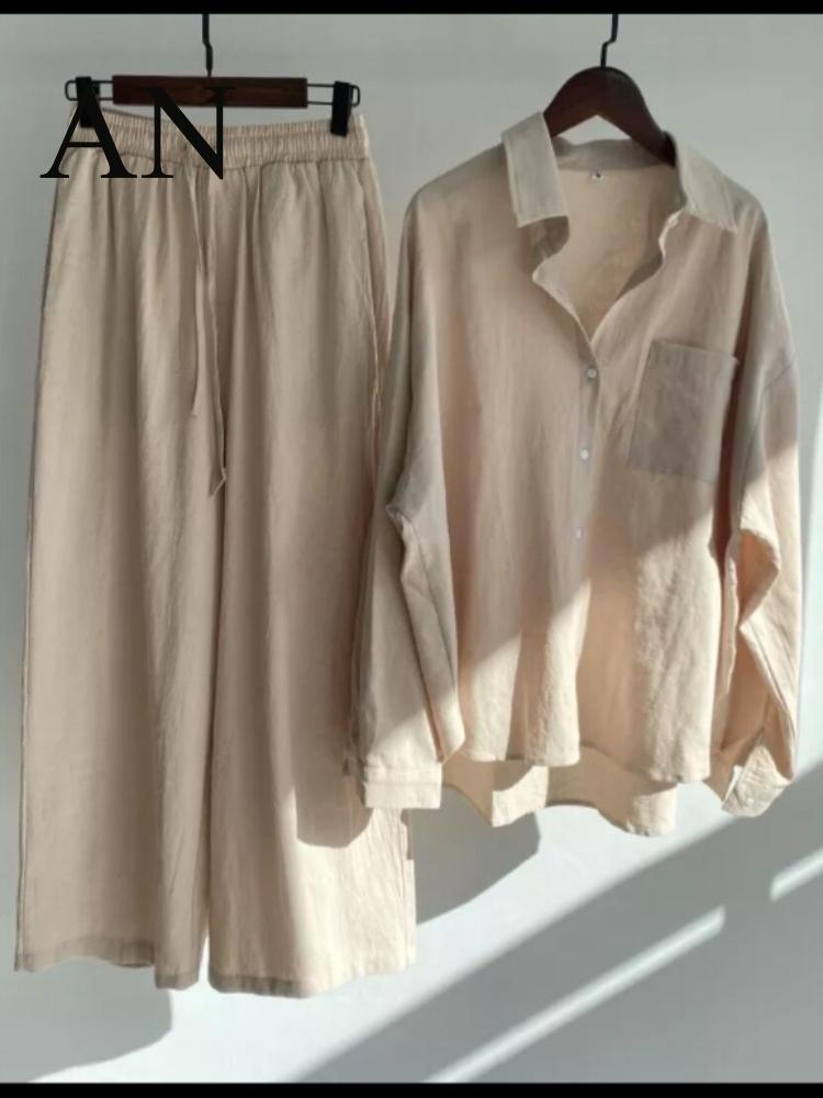 Pants WOMEN' 2PIECE RETRO OVERSIZE 2022 COTTON AND LINEN SHIRT PLUS HIGH WAIST SLACKS SUIT WOMEN' SWEATSHIRT SET SWEATSHIRT, Green top
Pants WOMEN' 2PIECE RETRO OVERSIZE 2022 COTTON AND LINEN SHIRT PLUS HIGH WAIST SLACKS SUIT WOMEN' SWEATSHIRT SET SWEATSHIRT, Green top