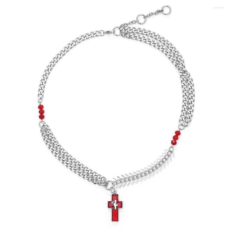 Chains Arrivals Stainless Steel Red Cross Chain Necklace Hip Hop Minimalist Fashion Trend Jewelry Gift For Him
Chains Arrivals Stainless Steel Red Cross Chain Necklace Hip Hop Minimalist Fashion Trend Jewelry Gift For Him