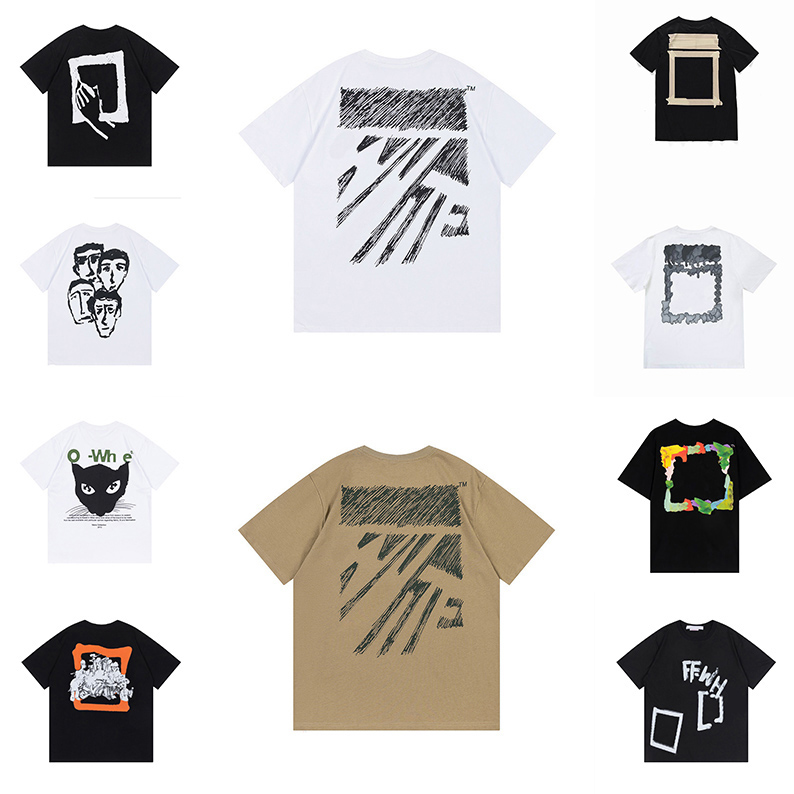 Fashion Mens offs T shirts Summer Womens Designers Tshirts Loose Tees Brands Tops Man S Casual Shirt Luxurys White Clothing Street Clothes
Fashion Mens offs T shirts Summer Womens Designers Tshirts Loose Tees Brands Tops Man S Casual Shirt Luxurys White Clothing Street Clothes