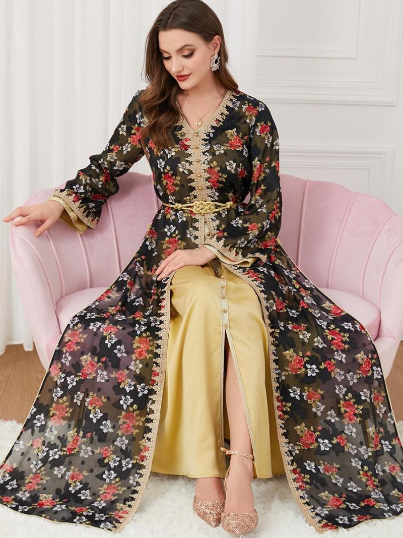 Ethnic Clothing Floral 2pcs 2023 Evening Dress Prayer Muslim Abaya Women's Turkish Arab Vest Coat Two-piece Party
Ethnic Clothing Floral 2pcs 2023 Evening Dress Prayer Muslim Abaya Women's Turkish Arab Vest Coat Two-piece Party