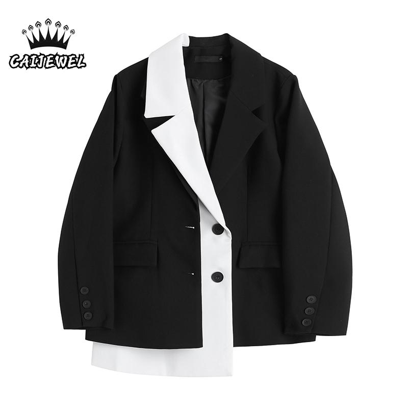 Pants Long Sleeves Clothing Women Suit Blazer Chic Lady Street Black Blazer Ladies Winter Baggy Outerwear Fashion Tops Irregular Coat
Pants Long Sleeves Clothing Women Suit Blazer Chic Lady Street Black Blazer Ladies Winter Baggy Outerwear Fashion Tops Irregular Coat