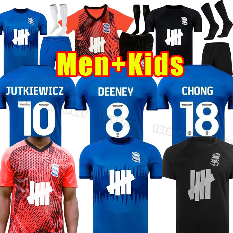 Men 23 24 Birmingham Soccer Jerseys 2023 2024 City Sam Gallagher jerseys Adult Kids Kits Lukasz Jutkiewicz Classic sports home blue away red football shirts sock full