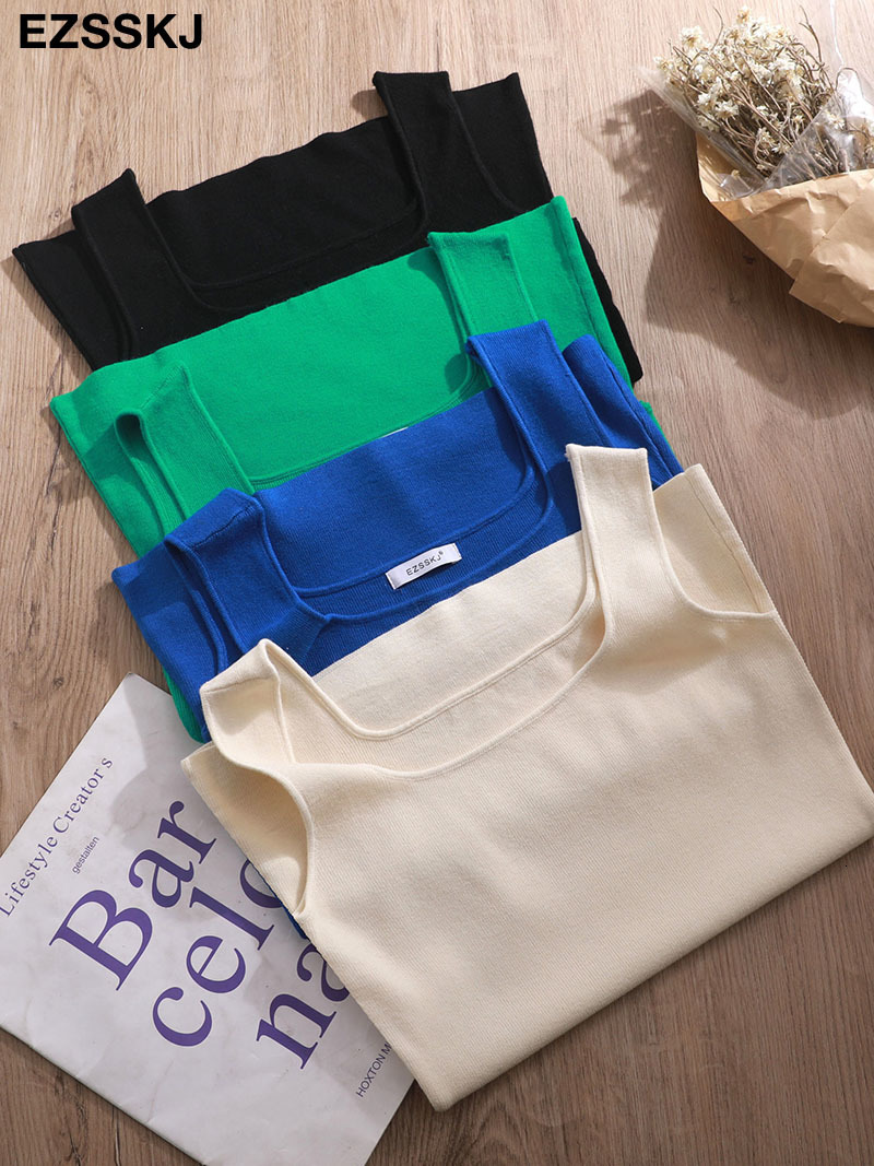 Camisoles Tanks chic basic tank top women high quality slim camisole female knit Women's Freedom seamless crossover racerback 230420