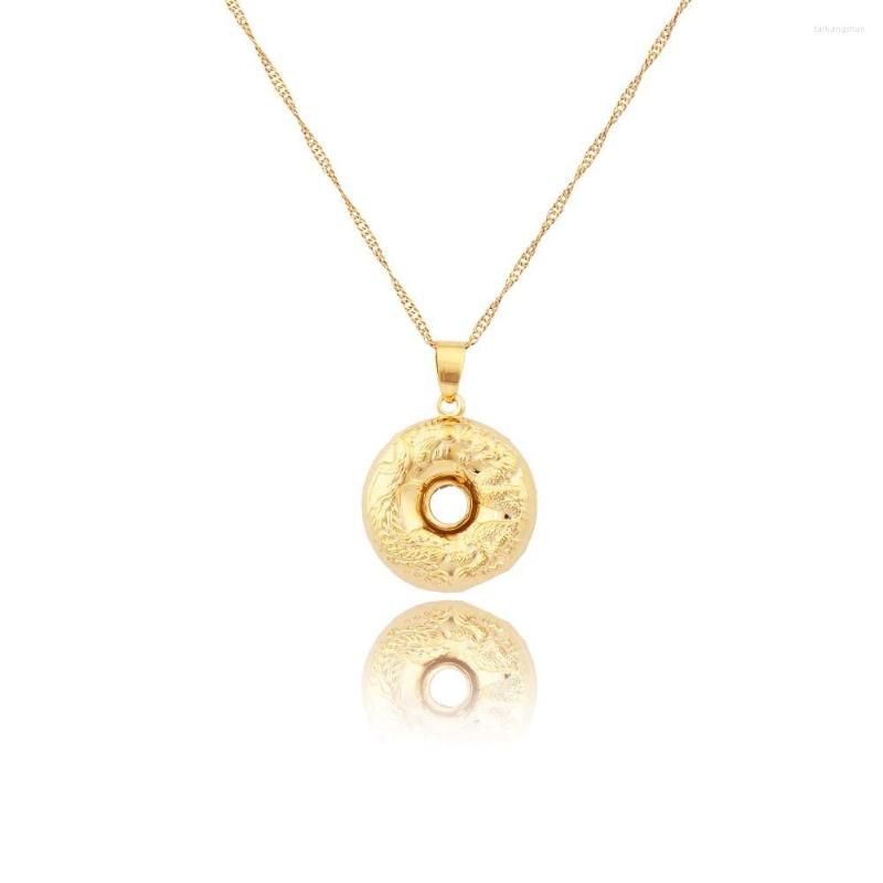 Pendant Necklaces FS Traditionnal Chinese Dragon Gold Color Jewelry With 45/60cm Chain Necklace
Pendant Necklaces FS Traditionnal Chinese Dragon Gold Color Jewelry With 45/60cm Chain Necklace