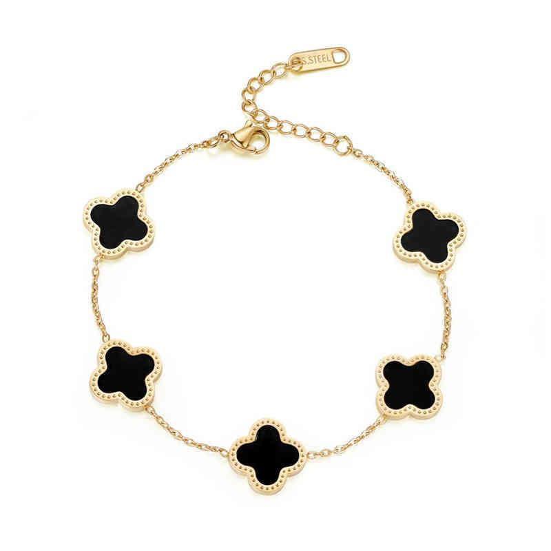 Charm Bracelets Wholale Jewelry Luxury Gift Stainls Steel 18K Gold Women Lucky Flower Bracelet Drop Delivery Dhz Dhc4J
Charm Bracelets Wholale Jewelry Luxury Gift Stainls Steel 18K Gold Women Lucky Flower Bracelet Drop Delivery Dhz Dhc4J