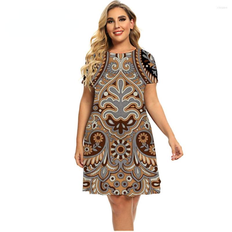 Casual Dresses 2023 Summer Women' Dress Retro Ethnic Pattern Printed O-Neck Short Sleeve Loose Plus Size 6XL Robe, Ds-500346
Casual Dresses 2023 Summer Women' Dress Retro Ethnic Pattern Printed O-Neck Short Sleeve Loose Plus Size 6XL Robe, Ds-500346