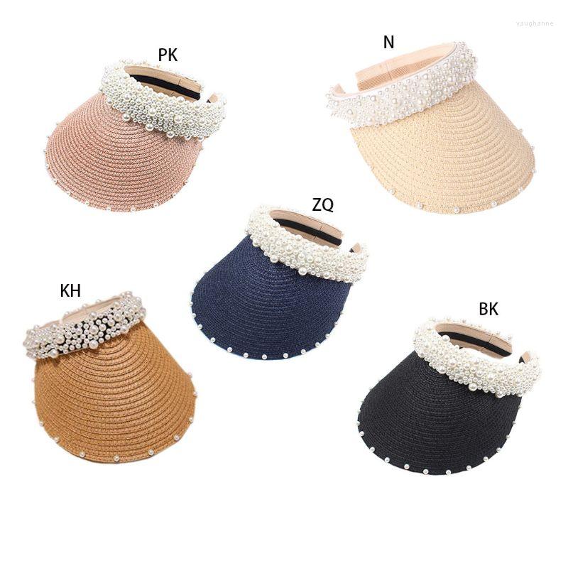 Wide Brim Hats 2XPC Women Summer Multi Rows Imitation Pearl Beach Cap Empty Top Handmade Beading Str, Black
Wide Brim Hats 2XPC Women Summer Multi Rows Imitation Pearl Beach Cap Empty Top Handmade Beading Str, Black