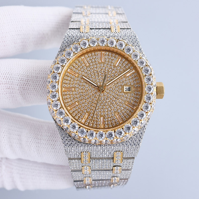 Diamond Mens Watches 41mm Automatic Mechanical Movement Watch Luminous Waterproof Fashion Business Wristwatches Montre De Luxe, Color 2
Diamond Mens Watches 41mm Automatic Mechanical Movement Watch Luminous Waterproof Fashion Business Wristwatches Montre De Luxe, Color 2