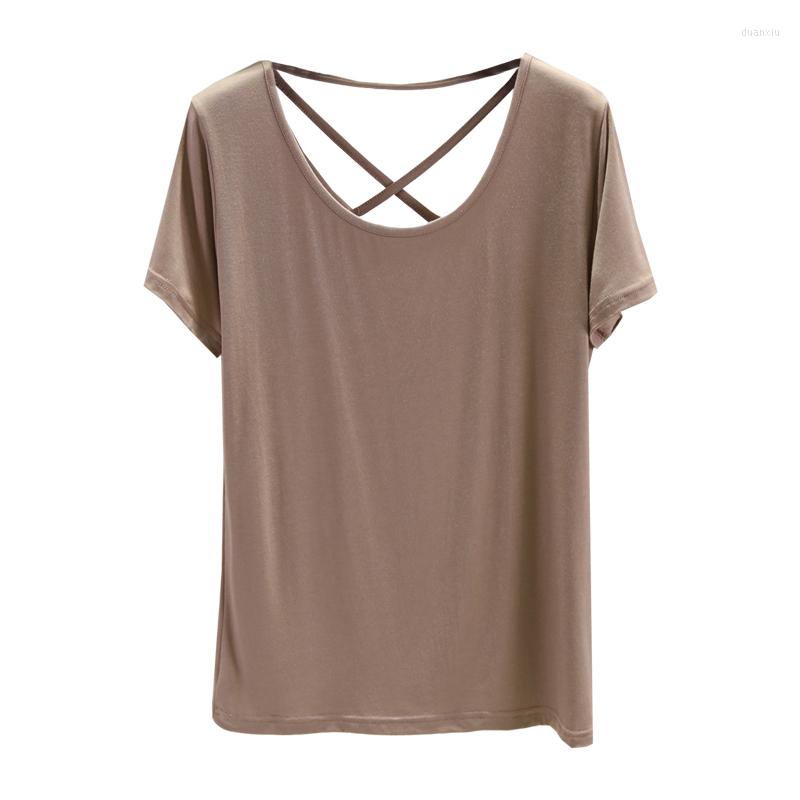 Women's T Shirts Modal Backless Women T-shirts 2023 Summer O-neck Short-sleeved Solid Slim Casual All Match Female Pulls Outwear Tops Tees, See chart
Women's T Shirts Modal Backless Women T-shirts 2023 Summer O-neck Short-sleeved Solid Slim Casual All Match Female Pulls Outwear Tops Tees, See chart