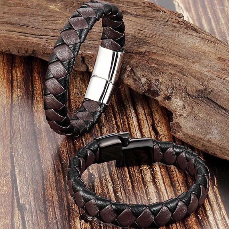 Charm Bracelets Men Genuine Leather Bracelet 2023 Braided Stainless Steel Magnet Clasp Simple Style Jewelry
Charm Bracelets Men Genuine Leather Bracelet 2023 Braided Stainless Steel Magnet Clasp Simple Style Jewelry