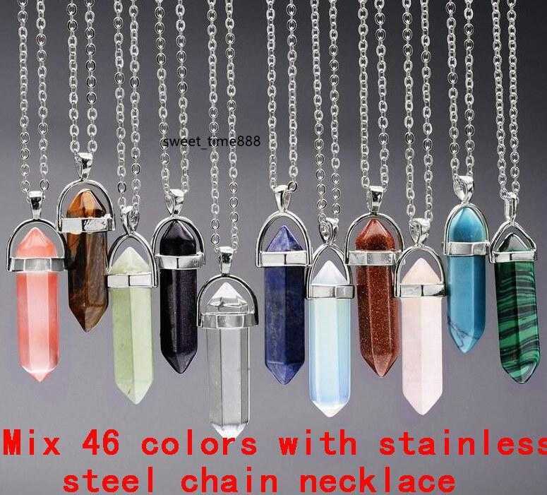 Necklace Jewelry Cheap Healing Crystals Amethyst Rose Quartz Bead Chakra Healing Point Women Men Natural Stone Pendants Leather Necklaces
Necklace Jewelry Cheap Healing Crystals Amethyst Rose Quartz Bead Chakra Healing Point Women Men Natural Stone Pendants Leather Necklaces
