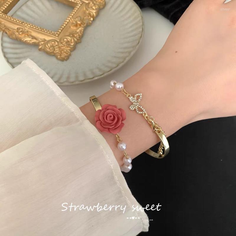 Link Bracelets Rose Women Bracelet Rhinestone Butterfly Woman Fashion Camellia Adjustable Splicing Chain Bangles Silver Color Armband
Link Bracelets Rose Women Bracelet Rhinestone Butterfly Woman Fashion Camellia Adjustable Splicing Chain Bangles Silver Color Armband