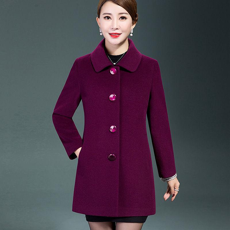 Fur Winter Jackets Mother Clothing Wool Coats 2021 New Woolen Jackets Middleaged Womens Wool Outwear Woman Loose Wool Overcoat, Red
Fur Winter Jackets Mother Clothing Wool Coats 2021 New Woolen Jackets Middleaged Womens Wool Outwear Woman Loose Wool Overcoat, Red