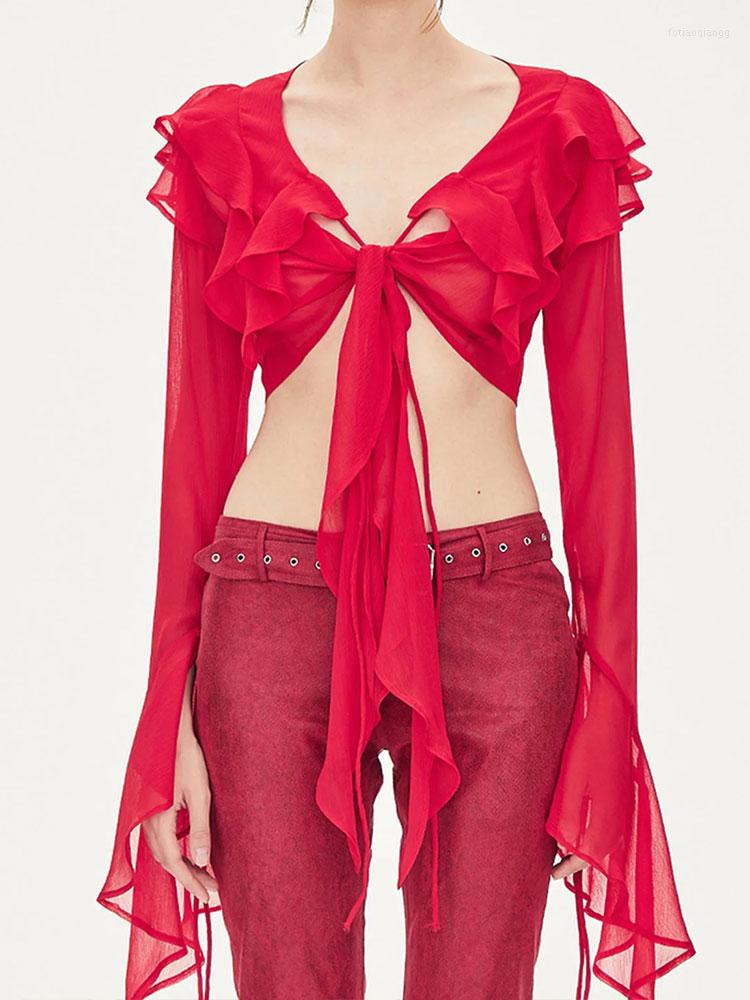 Women' Swimwear Sexy See Through V Neck Cyan Cardigan Coat Lacing Chiffon Short Top 2023 Spring/Summer Women Beach Wear Swim Suit Cover Up, Red
Women' Swimwear Sexy See Through V Neck Cyan Cardigan Coat Lacing Chiffon Short Top 2023 Spring/Summer Women Beach Wear Swim Suit Cover Up, Red