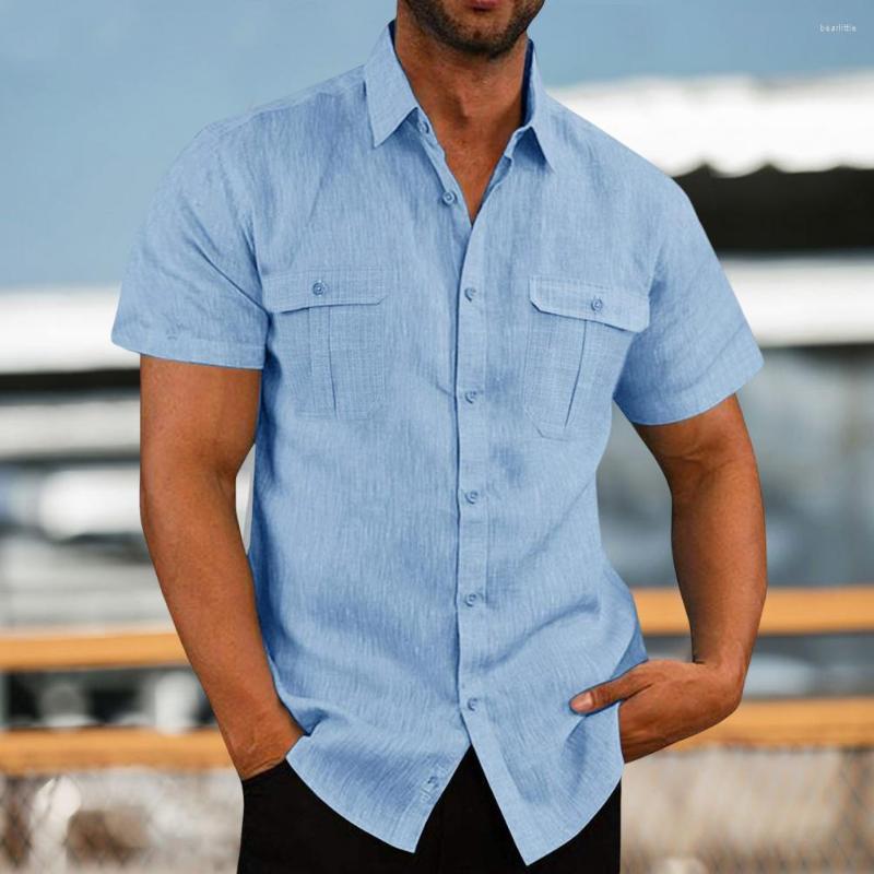 Men's Casual Shirts Summer Men Shirt Single-breasted Turn-down Collar Lapel Cardigan Match Pants Soft American Top Clothes, Black
Men's Casual Shirts Summer Men Shirt Single-breasted Turn-down Collar Lapel Cardigan Match Pants Soft American Top Clothes, Black