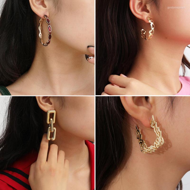 Dangle Earrings Fashion Gold Color Metal Drop Alloy Simple For Women Statement Jewelry
Dangle Earrings Fashion Gold Color Metal Drop Alloy Simple For Women Statement Jewelry