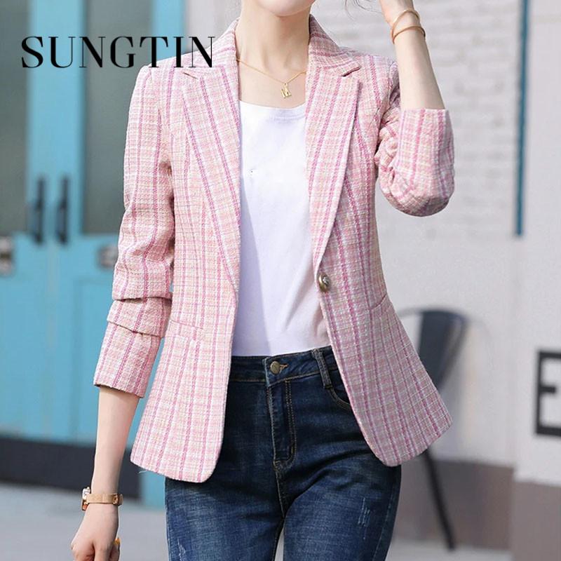 Pants Sungtin Plaid Y2K Loose Blazers Women Office Lady Fashion Korea Elegant Jacket Coat Female Autumn All Match Casual Outwear, Pink
Pants Sungtin Plaid Y2K Loose Blazers Women Office Lady Fashion Korea Elegant Jacket Coat Female Autumn All Match Casual Outwear, Pink