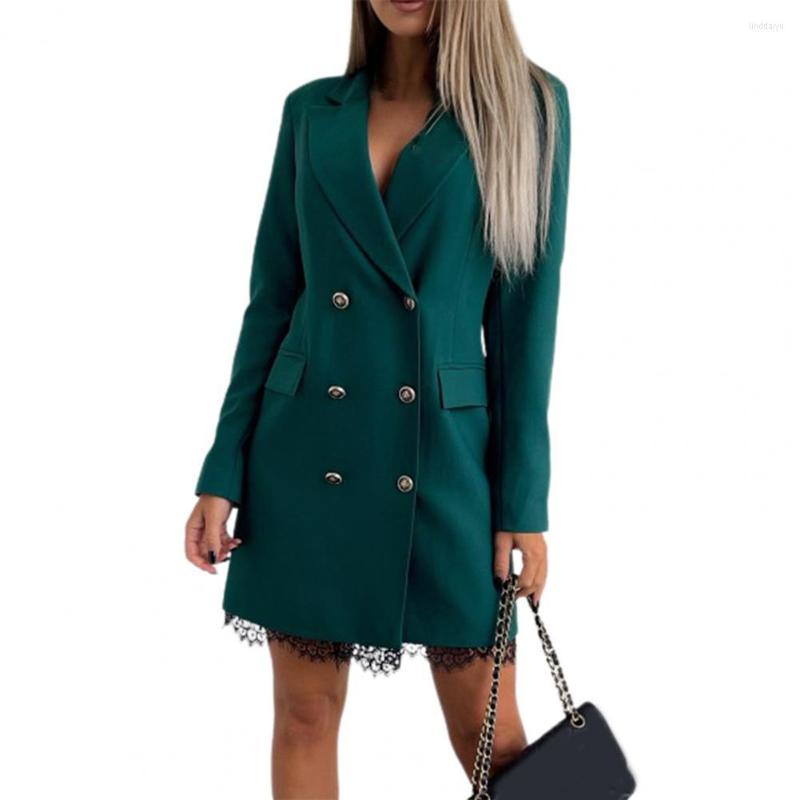 Women' Suits Elegant Office Lady Blazer Pockets Female Coat Pure Color Turndown Collar, Black
Women' Suits Elegant Office Lady Blazer Pockets Female Coat Pure Color Turndown Collar, Black