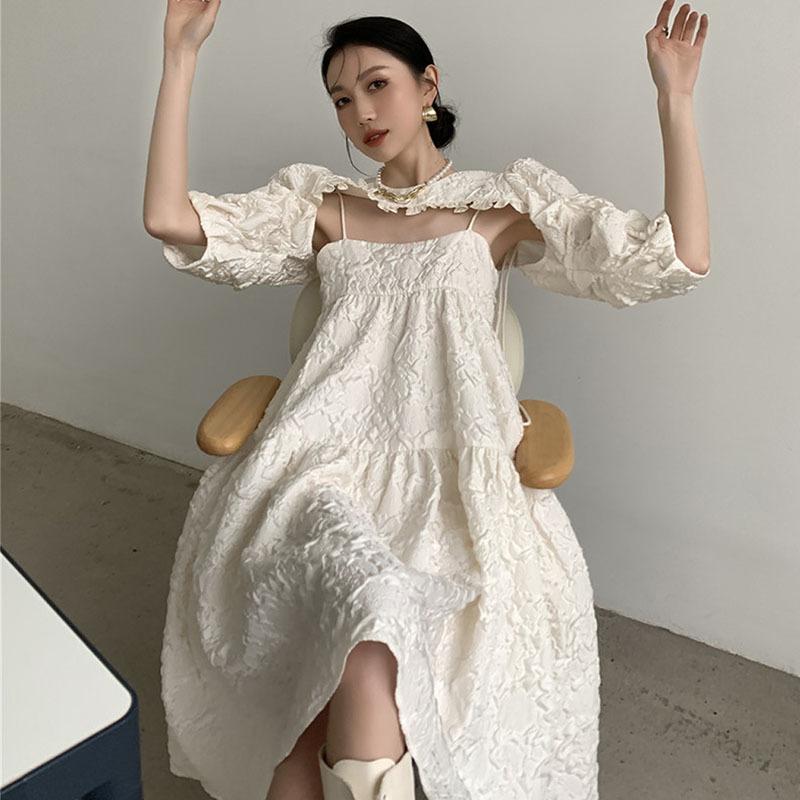 Dress 2022 SUMMER FASHION WOMEN ONE WORD COLLAR WAISTCOAT SLING PUFFY DRESS SET SLIM ELEGANT VESTIDO MUJER VERANO LADIES DRESS SUITS, Sling dress
Dress 2022 SUMMER FASHION WOMEN ONE WORD COLLAR WAISTCOAT SLING PUFFY DRESS SET SLIM ELEGANT VESTIDO MUJER VERANO LADIES DRESS SUITS, Sling dress
