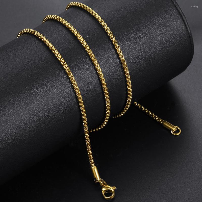 Chains Width 2mm Round Box Chain Necklaces For Women Men Gold Color Stainless Steel Necklace Never Fade Wholesale Jewelry KN385
Chains Width 2mm Round Box Chain Necklaces For Women Men Gold Color Stainless Steel Necklace Never Fade Wholesale Jewelry KN385